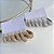 Trio Brincos Folheado Ouro 18k e Prata 925 Argolas Gota Vírgula Cravejada - Imagem 3