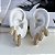 Trio Brincos Folheado Ouro 18k e Prata 925 Argolas Gota Cravejada - Imagem 1