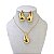 Conjunto Folheado Ouro 18k e Prata 925 Gota Vírgula - Imagem 1