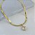 Colar Folheado Ouro 18k Fita Laminada Trevo - Imagem 3