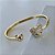 Bracelete Folheado Ouro 18k e Prata 925 Urso Cravejado - Imagem 2