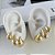 Trio Brincos Folheados Ouro 18k e Prata 925 Vírgula - Imagem 1