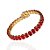 Bracelete Folheado Ouro 18k e Prata 925 Quadrado Cravejado - Imagem 6
