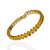 Bracelete Folheado Ouro 18k e Prata 925 Quadrado Cravejado - Imagem 9