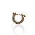 Piercing Aço Inoxidável Dourado Helix Ponto de Luz Cravejado - Imagem 1