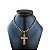 Corrente Masculina Aço Inoxidável Crucifixo - Imagem 1
