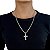 Corrente Masculina Aço Inoxidável Crucifixo - Imagem 2