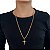 Corrente Masculina Aço Inoxidável Crucifixo - Imagem 2