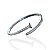 Bracelete Folheado Prata 925 Inspired Prego Cravejado - Imagem 1