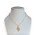 Colar Folheado Ouro 18k Coração Strass - Imagem 1