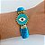 Pulseira Candy Colors Olho Grego Redondo - Imagem 1