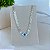 Choker Folheada Prata 925 Escamas Olho Grego - Imagem 1