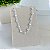 Choker Folheada Ouro 18k e Prata 925 Corações Pérolas - Imagem 2