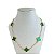Colar Folheado Ouro 18k 5 Trevos - Imagem 2
