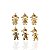 Pingente Folheado Ouro 18k Filhos Penduricalho Cravejado - Imagem 2