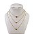 Colar Triplo Folheado Ouro 18k e Prata 925 Corações - Imagem 1