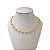 Choker Folheada Ouro 18k e Prata 925 Bolinhas - Imagem 1