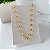 Choker Folheada Ouro 18k e Prata 925 Bolinhas - Imagem 1