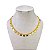 Choker Folheada Ouro 18k e Prata 925 Corações - Imagem 1
