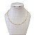 Choker Folheada Ouro 18k e Prata 925 Elos Corações - Imagem 1