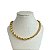Choker Folheada Ouro 18k e Prata 925 Cordão Baiano Grosso - Imagem 1