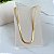 Choker Folheada Ouro 18k e Prata 925 Fita Laminada - Imagem 1