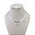 Choker Folheada Ouro 18k e Prata 925 Fita Laminada Ponto de Luz Coração - Imagem 2