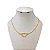 Choker Folheada Ouro 18k e Prata 925 Nó - Imagem 1