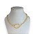 Choker Folheada Ouro 18k e Prata 925 Nó Bolinhas - Imagem 1