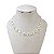 Choker Folheada Ouro 18k e Prata 925 Margaridas - Imagem 3