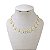 Choker Folheada Ouro 18k e Prata 925 Margaridas - Imagem 1
