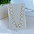 Choker Folheada Ouro 18k e Prata 925 Margaridas - Imagem 1