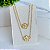Colar Duplo Folheada Ouro 18k Trevo - Imagem 2