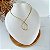 Choker Folheada Ouro 18k e Prata 925 Aro Gota - Imagem 1