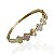 Bracelete Folheado Ouro 18k e Prata 925 Inspired Trevos Cravejado - Imagem 1