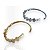 Bracelete Folheado Ouro 18k e Prata 925 Inspired Trevos Cravejado - Imagem 3