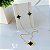 Colar Longo Folheado Ouro 18k Trevos - Imagem 2