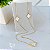 Colar Longo Folheado Ouro 18k Trevos - Imagem 3