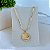 Colar Folheado Ouro 18k Concha - Imagem 1