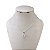 Colar Folheado Ouro 18k e Prata 925 Ponto de Luz Redondo Alto - Imagem 2