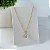 Colar Folheado Ouro 18k Ponto de Luz Redondo - Imagem 1