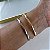 Bracelete Folheado Ouro 18k e Prata 925 Inspired Trevos Cravejado - Imagem 4