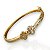 Bracelete Folheado Ouro 18k e Prata 925 Inspired Trevos Cravejado - Imagem 1