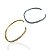 Bracelete Folheado Ouro 18k e Prata 925 Ondulado Cravejado - Imagem 3