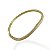 Bracelete Folheado Ouro 18k e Prata 925 Ondulado Cravejado - Imagem 1