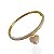 Bracelete Folheado Ouro 18k e Prata 925 Coração Cravejado - Imagem 1