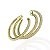 Bracelete Bijuteria Dourado e Prata Trio - Imagem 1
