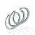 Bracelete Bijuteria Dourado e Prata Trio - Imagem 2
