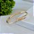 Bracelete Folheado Ouro 18k e Prata 925 Inspired Prego Strass - Imagem 1