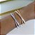 Bracelete Folheado Ouro 18k e Prata 925 Navetes Cravejados - Imagem 5